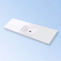 Lacava - Vanity top solid surface Bathroom Sink with overflow. - Matte White