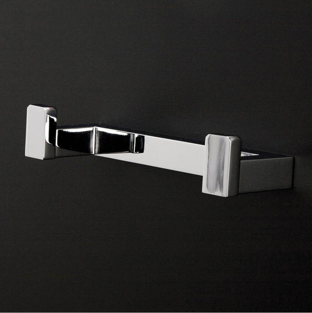 Lacava - Wall-mount double hook made of chrome plated brass, W: 7 1/4'', D: 2 3/8'', H: 1 3/8''. - Polished Nickel