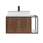 Lacava - Metal frame  for wall-mount under-counter vanity LIN-VS-30L. Sold together with the cabinet and countertop.  W: 30'', D: 21'', H: 16''. - No Finish