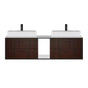 Lacava - Metal frame  for wall-mount under-counter vanity LIN-VS-60A. Sold together with the cabinet and countertop.  W: 60'', D: 21'', H: 16''. - Matte White