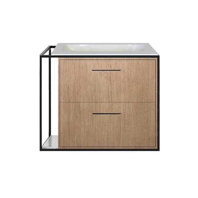 Lacava - Solid surface countertop for wall-mount under-counter vanityLIN-UN-24R. - Lava