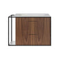 Lacava - Metal frame  for wall-mount under-counter vanity LIN-UN-30R. Sold together with the cabinet and countertop.  W: 30'', D: 21'', H: 20''. - Matte White