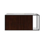 Lacava - Metal frame  for wall-mount under-counter vanity LIN-UN-48L. Sold together with the cabinet and countertop.  W: 48'', D: 21'', H: 20''. - Powder Coated Brass