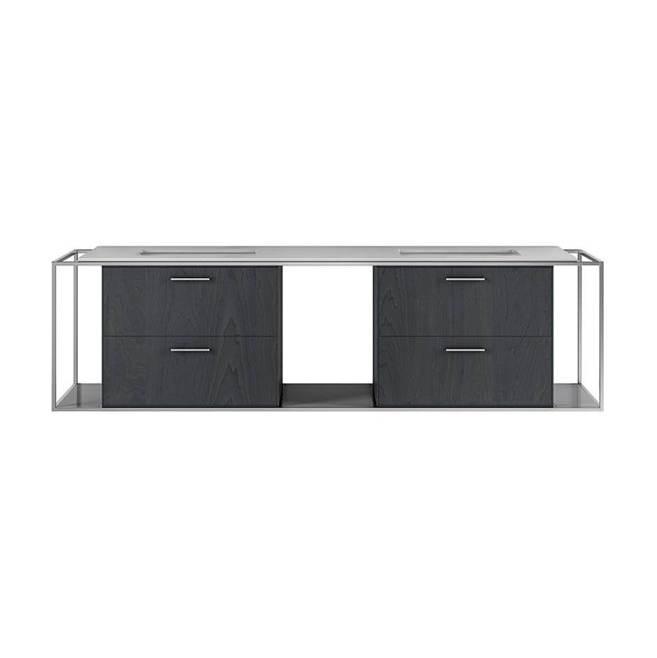 Lacava - Solid surface countertop for wall-mount under-counter vanity LIN-UN-72A. - Marmo