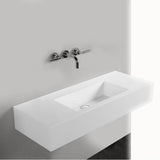 ROUGH - Wall-mount three-hole faucet with two lever handles, no backplate, spout 6''.