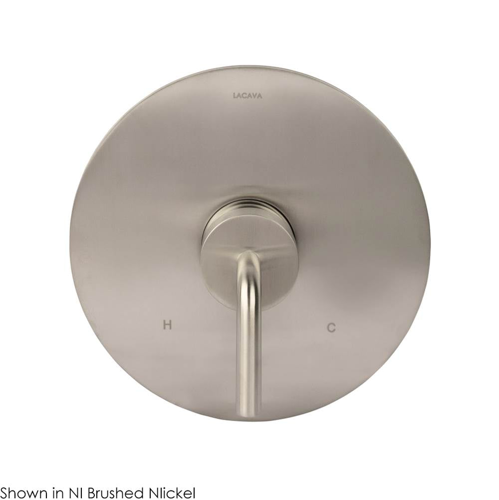 TRIM ONLY - Balanced Mixer with curved handle and round backplate - Flow rate: 4.0 GPM (43.5 PSI)
