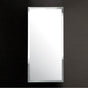 Lacava - Wall- mount beveled mirror with chrome edges. W; 19'', H: 34'', D: 1''. - Polished Chrome