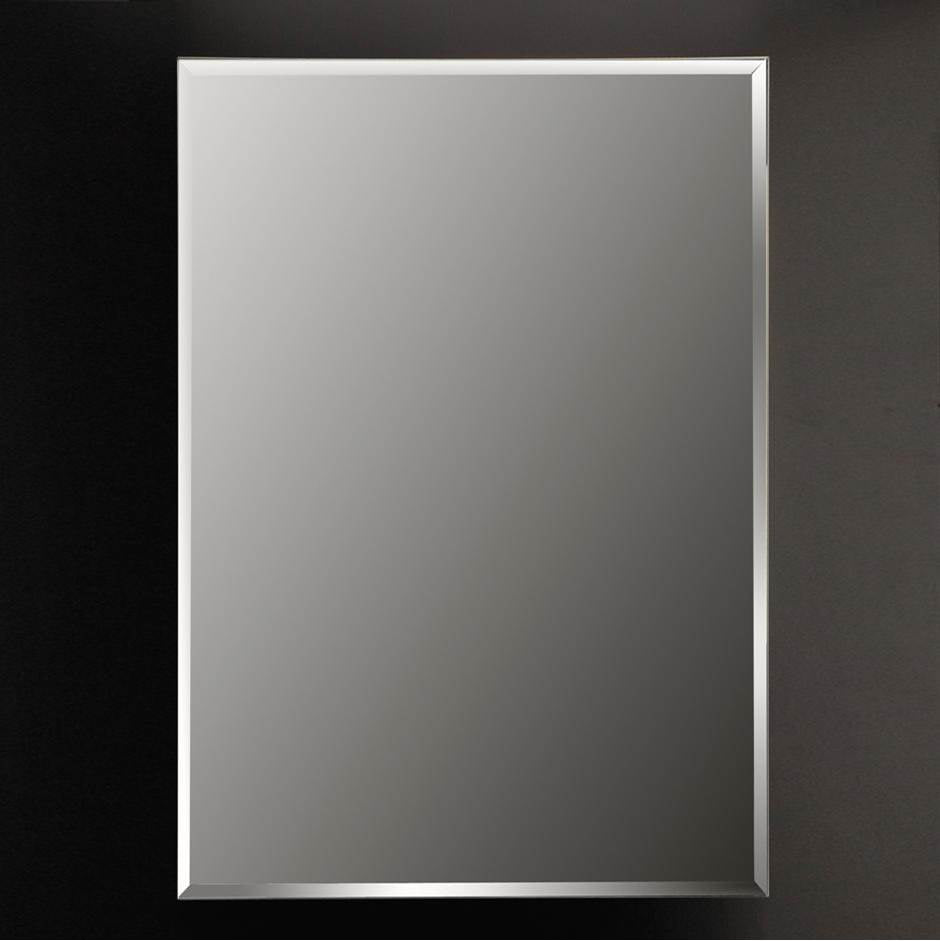 Lacava - Wall- mount beveled mirror with chrome edges. W; 23'', H: 34'', D: 1''. - Polished Chrome