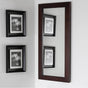 Lacava - Wall-mount mirror in metal or wooden frame. W: 15'', H: 34'', D: 1''. - Gloss Ardesia