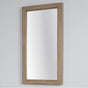 Lacava - Wall-mount mirror in metal or wooden frame. W: 19'', H: 34'', D: 1''. - Matte White