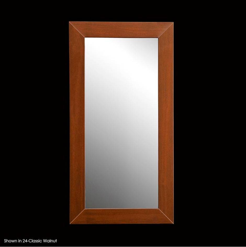Lacava - Surface-mount or self-rimming recessed medicine cabinet with mirrored door and 3 adjustable shelves. - Gloss Ardesia
