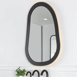 Lacava - Wall hung mirror with metal frame surround. Add on ACC4 LED lighting available. Can be mounted in multiple orientations. 26''W, 36-1/2''H - Brass Powder Coated