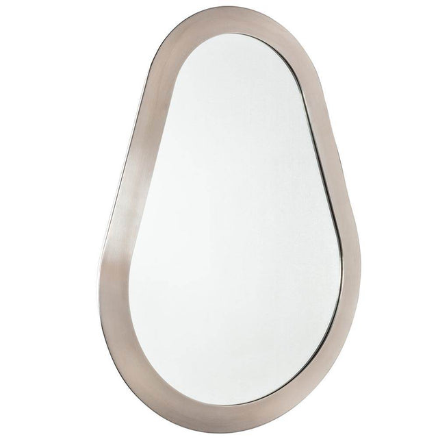 Lacava - Wall hung mirror with metal frame surround. Add on ACC4 LED lighting available. Can be mounted in multiple orientations. - Matte White