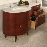 Lacava - Free-standing under-counter vanity for one Bathroom Sink on the right - Gloss Ardesia