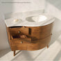 Lacava - Countertop for vanity FLO-F-42R, with a cut-out for Bathroom Sink 33LA,  42 1/2''W, 21 3/4''D, 1 1/4''H. - Bianco, Stone