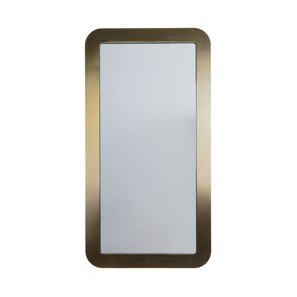 Lacava - Wall hung mirror with metal frame surround. Can be mounted in multiple orientations, add on ACC4 LED lighting available. 22''W, 42''H - Matte White