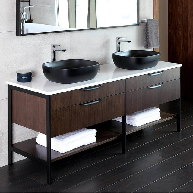 Lacava - Countertop  in white solid surface - Lava