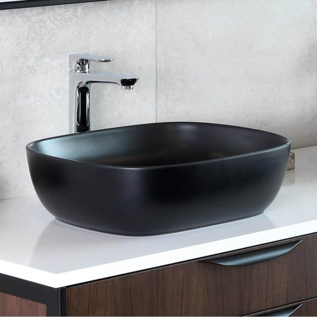 Lacava - Vessel  porcelain lavatory without an overflow - Matte Black