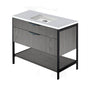 Lacava - Metal frame  for free standing  under-counter vanity NAV-UN-36. Sold together with the cabinet.  W: 35 1/2'', D: 21 3/4'', H: 34 1/4''. - Powder Coated Brass
