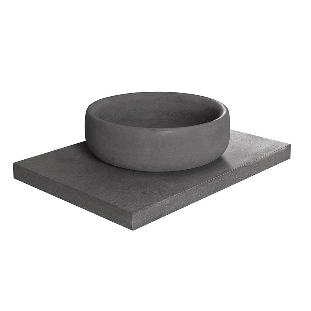 Lacava - Countertop made of concrete for vanity NTR-VS-30 - Terracotta