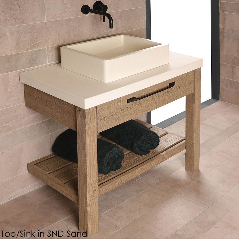 Lacava - Countertop made of concrete for vanity NTR-VS-30 - Terracotta