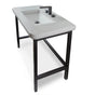 Lacava - Floor-standing metal console stand for ADA-compliant installation, made of stainless steel. It must be attached to wall. Sink CT370 sold separately.  33''W, 21''D, 32''H - Matte Black