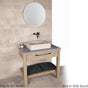 Lacava - Floor-standing vanity with drawer and slotted bottom shelf. - Driftwood