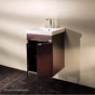 Lacava - wall-mounted porcelain  Bathroom Sink with overflow and with 01 - one faucet hole, 02 - two faucet holes, 03 - three faucet holes in 8'' spread. - White