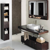 Lacava - Wall-mount wooden countertop with polished stainless steel brackets. Cut-outs provided upon request. 40''W, 19 3/4''D, 2 1/4''H. - Gloss Ardesia