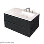 Lacava - Wall-mount under-counter vanity with two drawers and plumbing notch in back. - Ash Gray