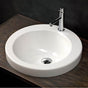 Lacava - Self-rimming porcelain Bathroom Sink with one faucet hole and an overflow, 19 3/4''DIAM, 7 7/8''H - White