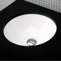 Lacava - Under-counter porcelain Bathroom Sink with an overflow. Unglazed exterior. DIAM: 17 1/8'' H: 7'' - White