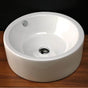 Lacava - Vessel porcelain Bathroom Sink with overflow, finished back.19 1/4'' DIAM, 7''H - White