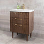 Lacava - Floor standing vanity with three drawers. - Matte Black