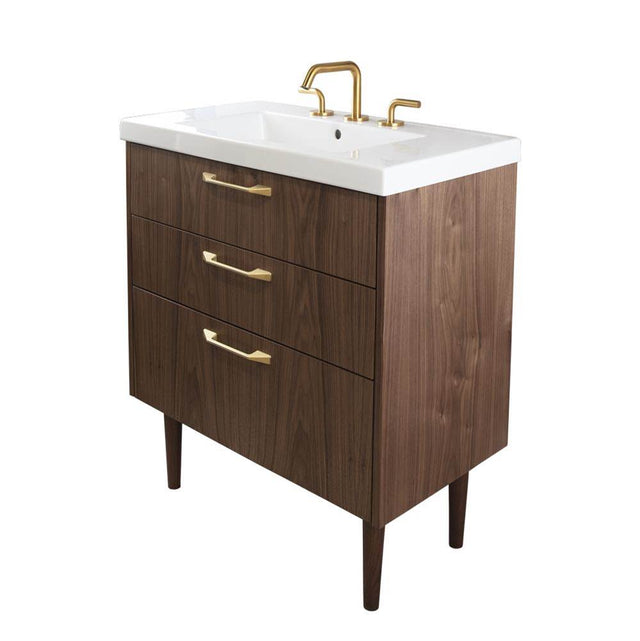 Lacava - Floor standing vanity with six drawers. - Gloss Black