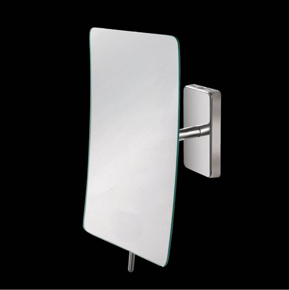 Lacava - Wall mount 3x magnifying mirror, adjustable mirror W: 5 1/4'',  D:5'', H: 8 1/2'' - Polished Chrome