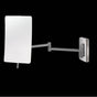 Lacava - Rectangual wall-mounted 3x magnifying mirror with dual arm, W: 5 1/4'' D: 14'' H: 8 1/2'' - Polished Chrome