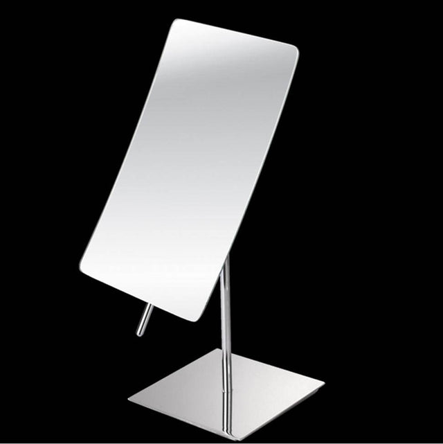 Lacava - Free standing rectangular 3x magnifying  adjustable mirror ,W: 5 1/4'', D: 4 1/2'', H: 12'' - Polished Chrome