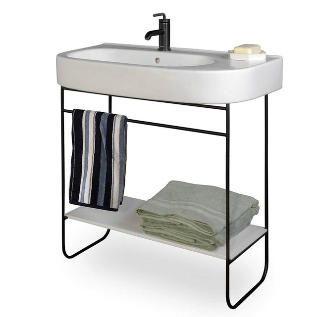 Lacava - SUAVE - Shelf for SUA-CV-32 console - Solid Surface Obsidian - Solid Surface Obsidian