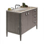 Lacava - Free-standing under-counter vanity with two doors on the left an three drawers on the right(pulls included). - Gloss Ardesia