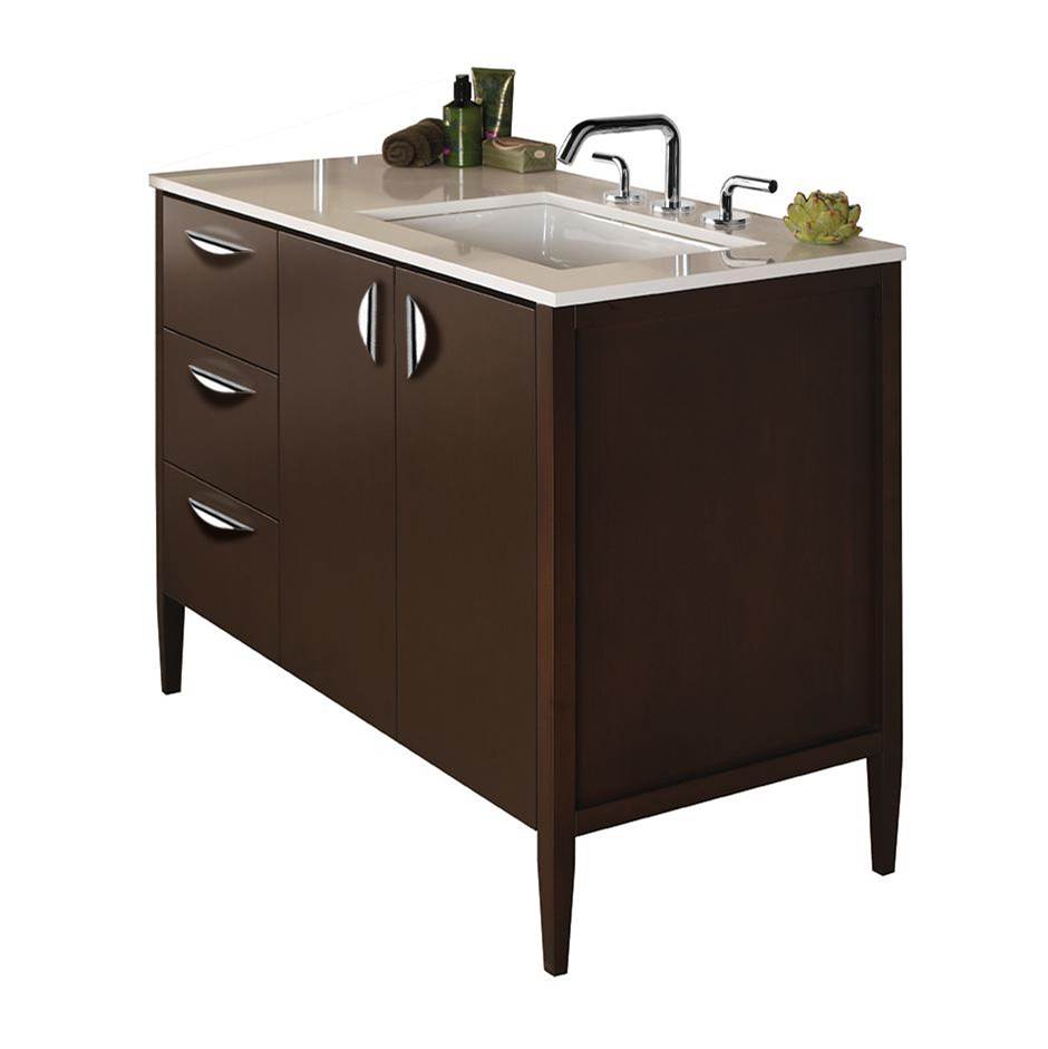 Lacava - Counter top for vanity LRS-F-48R with a cut-out for 5062UN. W: 48'', D: 21'', H: 3/4''. - Marmo