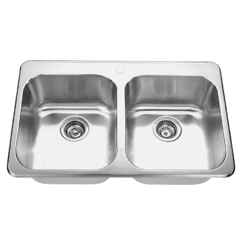 Lenova - Drop In Kitchen Sink 31'' X 20-1/2'' X 8''