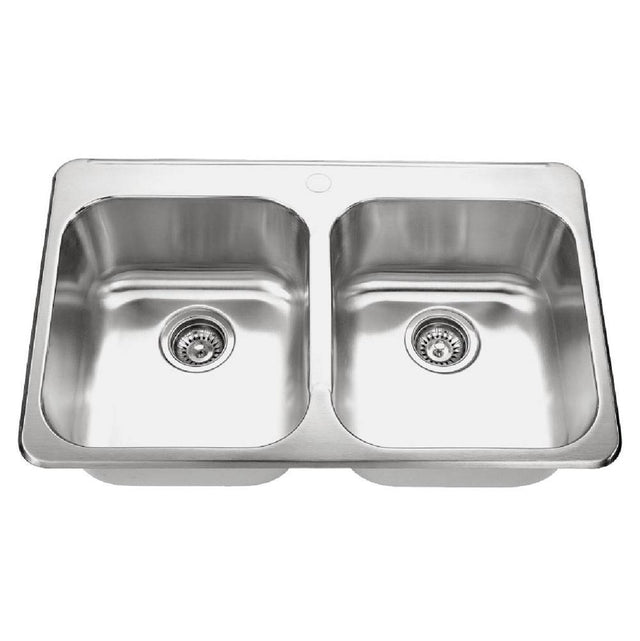 Lenova - Drop In Kitchen Sink 31'' X 20-1/2'' X 8''