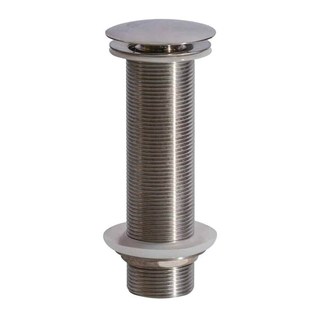 Lenova - 6'' Long Thread Mushroom Pop Up Drain in Brushed Nickel Finish - Brushed Nickel