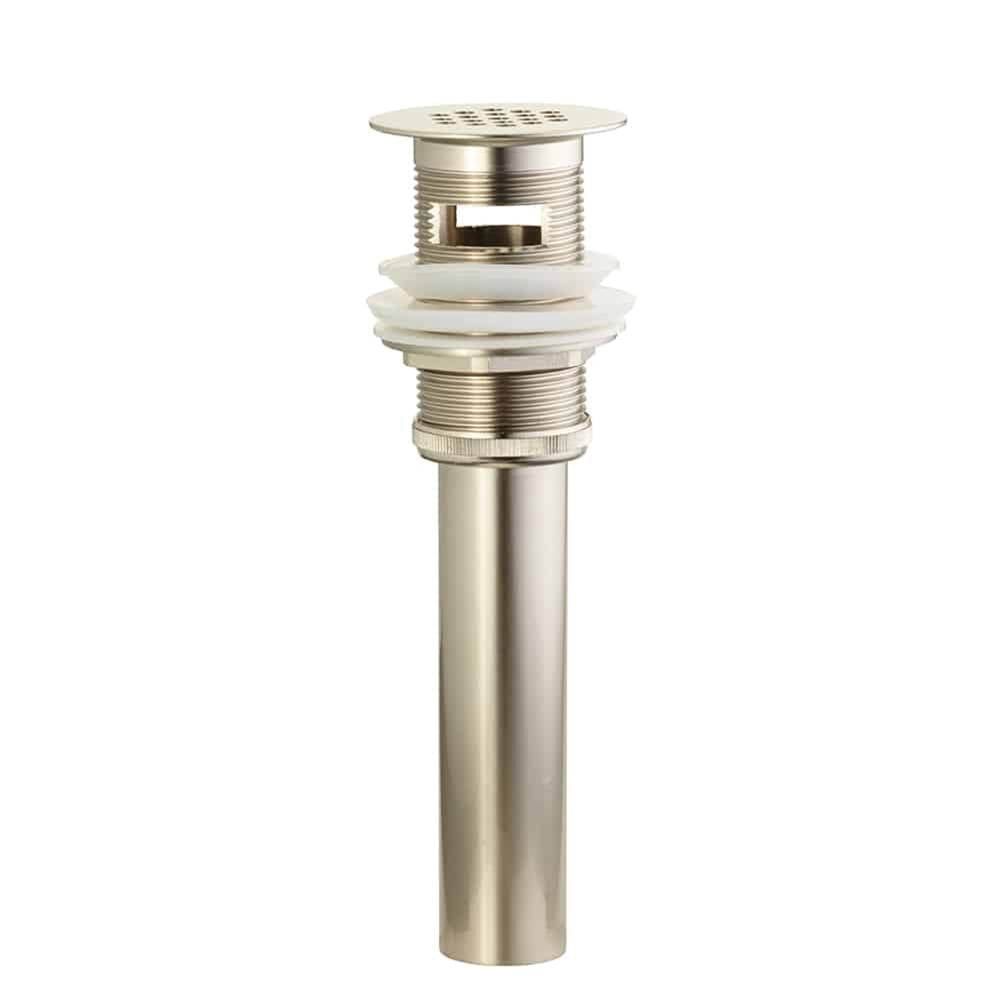 Lenova - Open Grid Drain With Overflow - Brushed Nickel