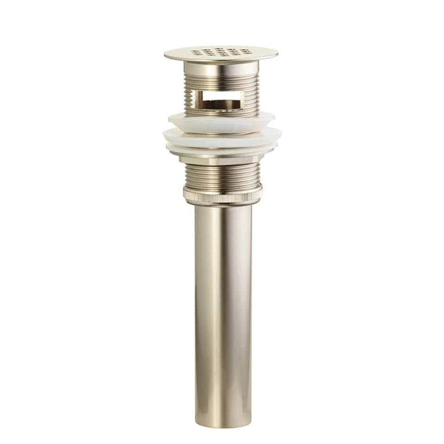 Lenova - Open Grid Drain With Overflow - Brushed Nickel