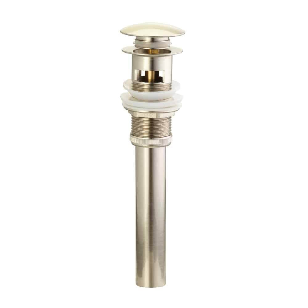 Lenova - Mushroom Pop drain w/ overflow - Polished Chrome
