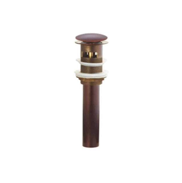 Lenova - Mushroom Pop Up Drain With Overflow - Oil Rubbed Bronze