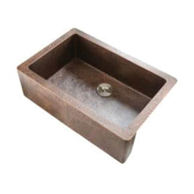 Lenova - Undermount Single Bowl 33'' x 22'' x 10'' - Hammer Copper