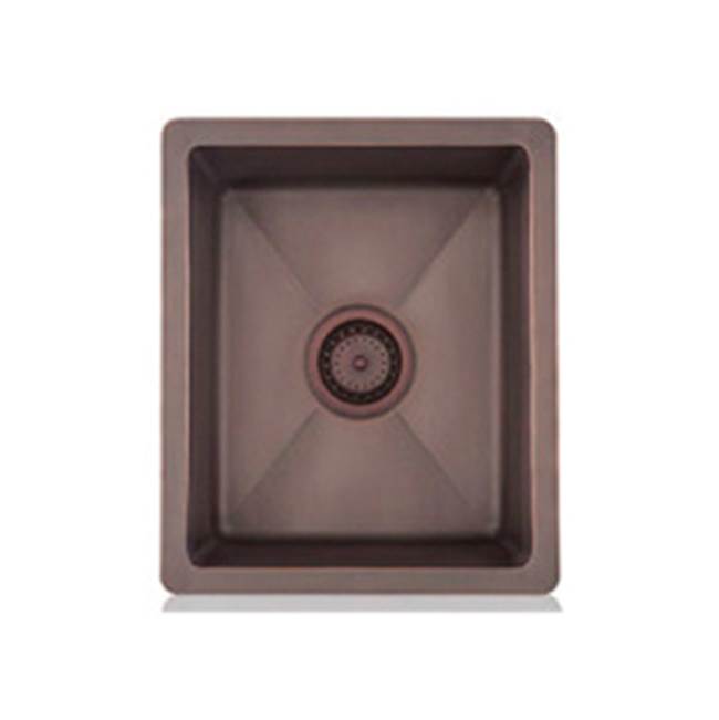 Lenova - Undermount Single Bowl 18'' x 15'' x 8'' - Hammer Copper